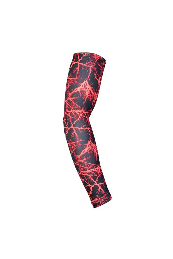 Clearance! Fdelink 1PC Arm Sleeves Breathable Anti-slip UV Protection Compression Sun Sleeves, Sleeves (Red)