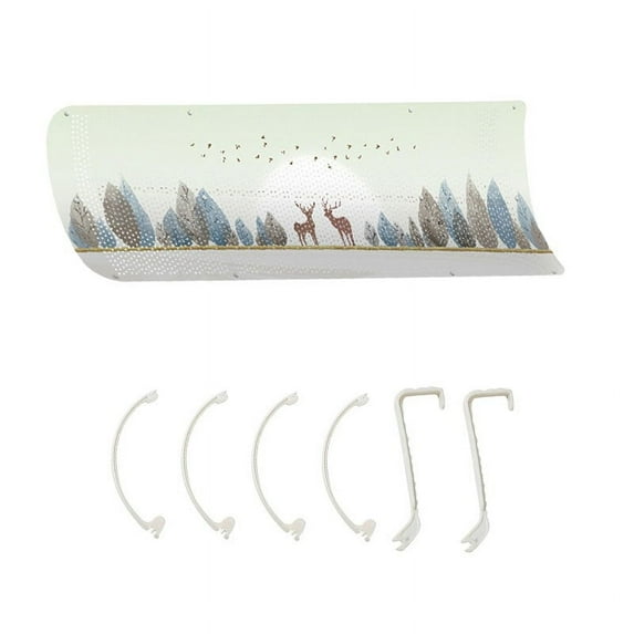 Clearance! Fdelink Air Conditioner Windshield Adjustable Air Conditioner Deflector Vent Deflector Anti Direct Blowing Baffless Air Conditioning Cover Retractable Air Outlets Wind Shield for Home