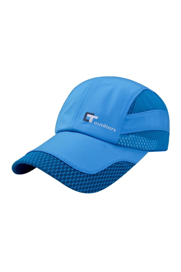 Clearance! Fdelink Baseball Hat Sun UV Protection Hat Men Women Solid Cap Mesh Quick Drying Adjustable Breathable Sport Outdoor Sun Protection Baseball Cap Sky Blue