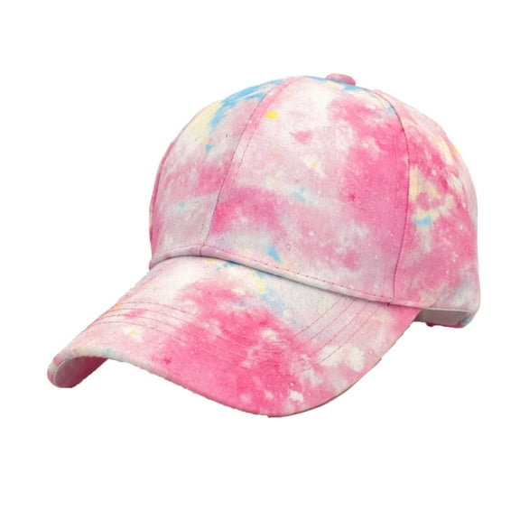 Clearance! Fdelink Baseball Hat Sun UV Protection Hat Men and Women Casual Summer Printed Adjustable Outdoor Sunshade Visors Baseball Hat Pink