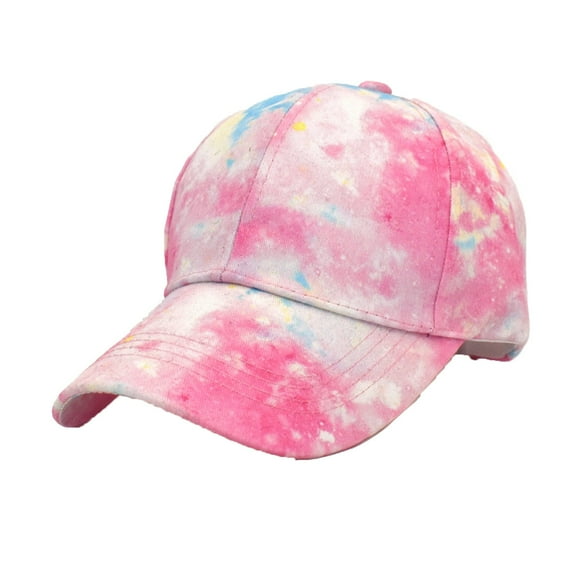 Clearance! Fdelink Baseball Hat Sun UV Protection Hat Men and Women Casual Summer Printed Adjustable Outdoor Sunshade Visors Baseball Hat Pink
