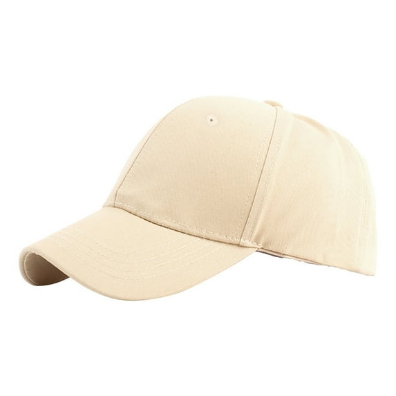 Clearance! Fdelink Baseball Hat Sun UV Protection Hat Unisex Baseball with Ponytail Opening Ponytail Adjustable Breathable Solid Caps Khaki