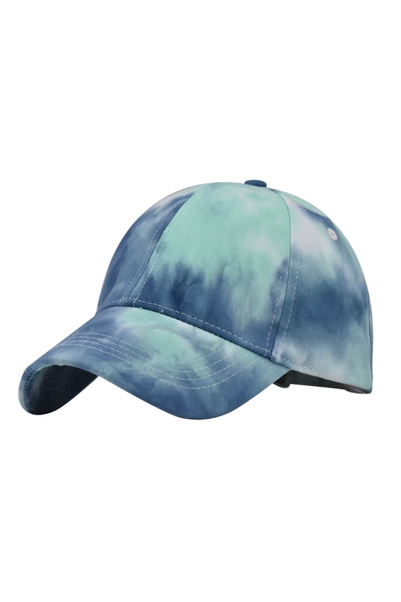 Clearance! Fdelink Baseball Hat Sun UV Protection Hat Women Casual Tie Dye Printed Colorful Baseball Cap Peaked Cap Visors Mint Green