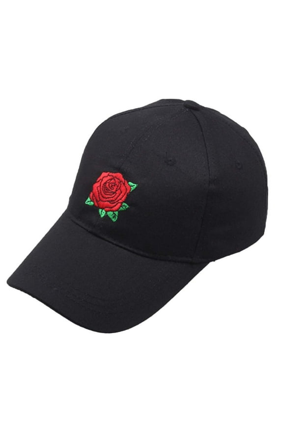 Clearance! Fdelink Baseball Hat Sun UV Protection Hat Women Man Embroidered Flower Denim Cap Fashion Baseball Cap Topee Black