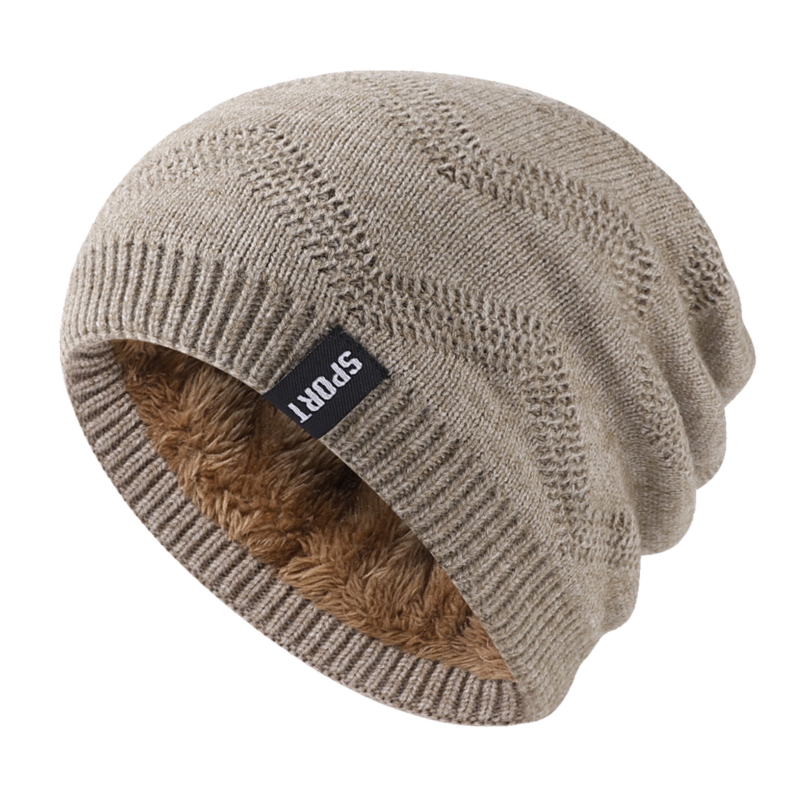 Clearance! Fdelink Beanie Hat Winter Hats Men Winter Hats Outdoor Solid ...