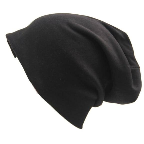 Clearance! Fdelink Beanie Hat Winter Hats Unisex Fashion Solid Color Pullover Hat Sports Street Hip Hop Casual Loose Knitted Cotton Hat Black