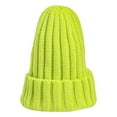 thumbnail image 1 of Clearance! Fdelink Beanie Hat Winter Hats Winter Hats for Men Women Soft Warm Knit Hat Ski Stocking Cuffed Cap Green, 1 of 4