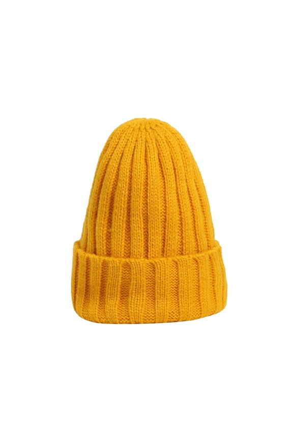 Clearance! Fdelink Beanie Hat Winter Hats Winter Hats for Men Women Soft Warm Knit Hat Ski Stocking Cuffed Cap Orange
