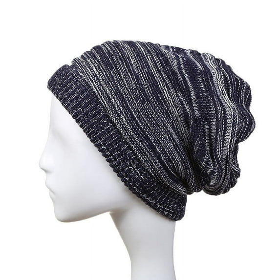 Clearance! Fdelink Beanie Hat Winter Hats Women's Warm Casual Hats Couples Knit Hats Caps Navy