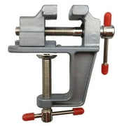 Clearance! Fdelink Bench Vice Table Vice Vise Hobby Lock Swivel Aluminum Craft Jewelry Clamp Silver