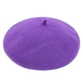 thumbnail image 1 of Clearance! Fdelink Beret Hat Winter Hats Women New Solid Color Adjustable Wool Beret Wool Warm Hat in Autumn and Winter, 1 of 3