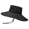 thumbnail image 1 of Clearance! Fdelink Bucket Hat Sun UV Protection Hat Mens Waterproof Outdoor Sun Protection Breathable Fisherman Cap Foldable Hat Black, 1 of 5
