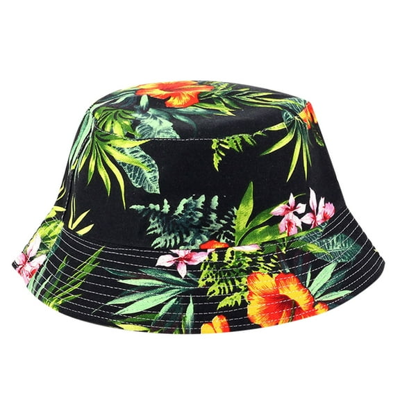 Clearance! Fdelink Bucket Hat Sun UV Protection Hat Unisex Fashion Casual Small Floral Sun Hat Sun Hat Fisherman Hat Breathable Hat Black