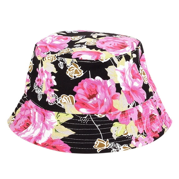 Clearance! Fdelink Bucket Hat Sun UV Protection Hat Unisex Fashion Casual Small Floral Sun Hat Sun Hat Fisherman Hat Breathable Hat Pink