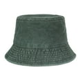 thumbnail image 1 of Clearance! Fdelink Bucket Hat Sun UV Protection Hat Women Men Sunscreen Sun Protection Outdoor Solid Color Fisherman's Hat Basin Cap Green, 1 of 3