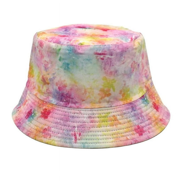 Clearance! Fdelink Bucket Hat Sun UV Protection Hat Women Summer Fashion Beach Print Adjustable Washable Cotton Bucket Hat Sun Hat Outdoors Fish Hat Pink