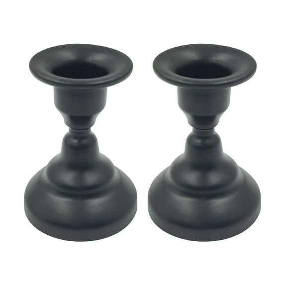 Clearance! Fdelink Candlestick Geometric Round Wrought Iron Candlestick Desktop Decorative Ornaments Creative Metal Black Wrought Iron Candlestick Decorative Candle Board