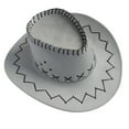 thumbnail image 1 of Clearance! Fdelink Cowboy Hats Sun UV Protection Hat Women Men Summer Western Cowboy Hat Shapeable Wide Brim Sun Hat White, 1 of 3