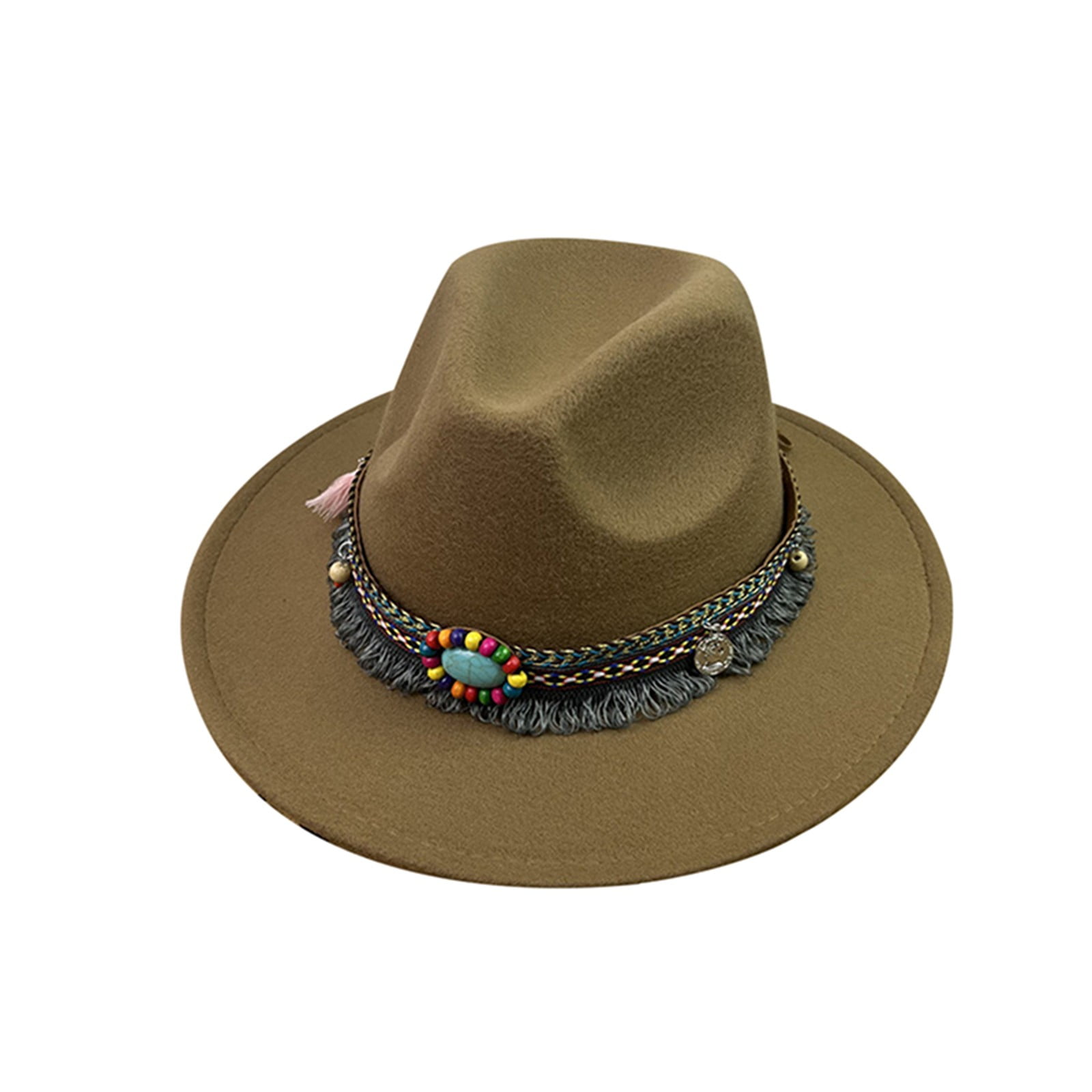 Clearance！Fdelink Cowboy Hats Top Hat Fashionable Fedora Fedoras Men ...