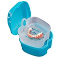 thumbnail image 1 of Discount! Fdelink the Holder Bath Storage Net Hanging with Teeth False Box Denture Case Box Container Tooth care, 1 of 7