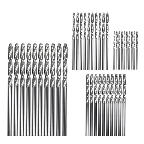 Clearance! Fdelink Drill Bits 40Pcs Steel 1/1.5/2/2.5/3Mm High Bit Drill Tool Speed Coated Titanium Set Tools & Home Improvement Silver
