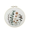 thumbnail image 1 of Clearance! Fdelink Embroidery Diy Embroidery Starter Kit with Flower Pattern Bamboo Embroidery Hoop Gift, 1 of 2