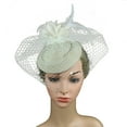 thumbnail image 1 of Clearance！Fdelink Fascinators Hats Pillbox Hat Tea Party Headwear for Girls and Women, the Band (White), 1 of 6