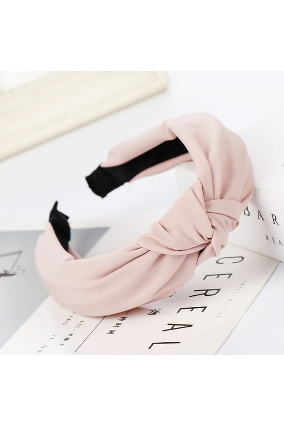 Clearance! Fdelink Fashion Bow Knot Hairband Women Hair Head Hoop Simple Sweet Girls Hair Headband, the Hat (Pink)