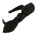 thumbnail image 1 of Clearance! Fdelink Fashion Bow Knot Hairband Women Hair Head Hoop Simple Sweet Girls Suede Headband, Women Hairband (Black), 1 of 2