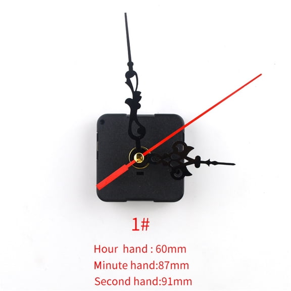 Clearance! Fdelink Handheld Vacuum Quartz Clock Movement Mechanism DIY Repair Parts Black + Hands High Torque Long Shaft Clock Movement Mechanism with 5 Different Pairs of Hands DIY Clock Repair