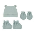 thumbnail image 1 of Clearance! Fdelink Hats Baby Boys Cotton Beanie Caps Hat Baby Soft Skull Caps Hat for Baby Boy's 0-12 Months Hat Mittens and Socks Set, women Hat, 1 of 2