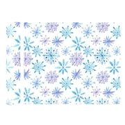 Clearance! Fdelink Heat Transfer Christmas Winter Snowflake Pattern Heat Transfer Rainbow Stripe Pattern Bundling Roll Soft Metal Htv for Ironing Clothes and Fabrics