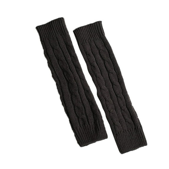 Clearance! Fdelink Knitted Wool Winter Warm Leg Warmers Pile Warmers Thick Warmers, a Socks (Dark Gray)
