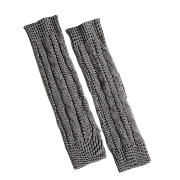 Clearance! Fdelink Knitted Wool Winter Warm Leg Warmers Pile Warmers Thick Warmers, a Socks (Grey)