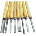 thumbnail image 1 of Clearance！Fdelink LaChisel for Wood Chisel Woodworking Set Piece Chisel Gouge Tools Turning 8 Set Lathe Tool&Home Improvment Black, 1 of 8