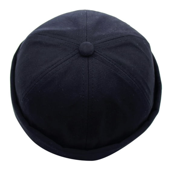 Clearance! Fdelink Men Women Hat Cap Casual Docker Sailor Mechanic Brimless Solid Color, Fashion Hat (Black)