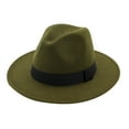 thumbnail image 1 of Clearance! Fdelink Men & Women Vintage Wide Hat with Belt Buckle Adjustable Outbacks Hats Fashion Hat (Army Green), 1 of 1
