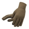 thumbnail image 1 of Clearance! Fdelink Men's Winter Solid Color Knitted Warm Gloves with T-Ouch Screen the Warm (Coffee), 1 of 3