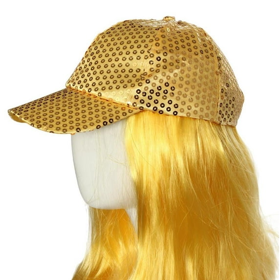 Clearance! Fdelink New Fashion Unisex Pure Color Sequined Hats Baseball Caps, Sport Hat (Yellow)