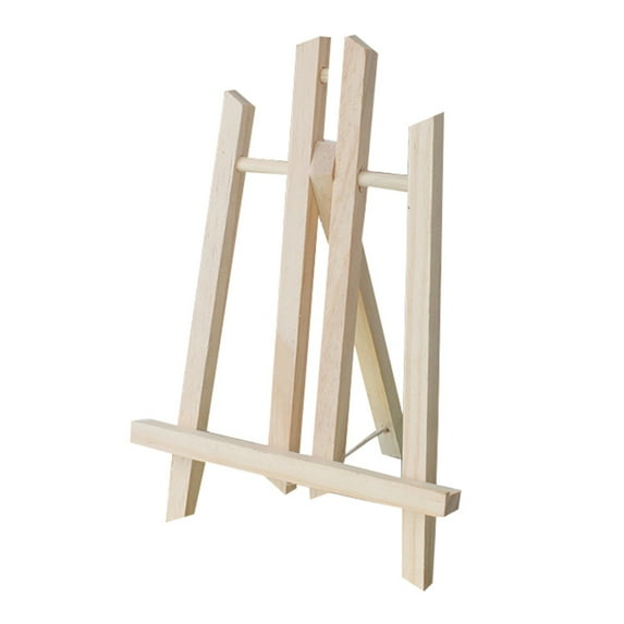 Clearance! Fdelink Oil Easel Wood Frame Tabletop Shelf Tripod Easel Holde Natural Artist Oil Painting Display Office & Stationery Beige