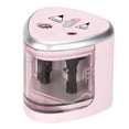 thumbnail image 1 of Clearance！Fdelink Pencil Sharpener Electric Pencil Sharpener Double Hole Portable Pencil Sharpener Battery Operated Pink, 1 of 1