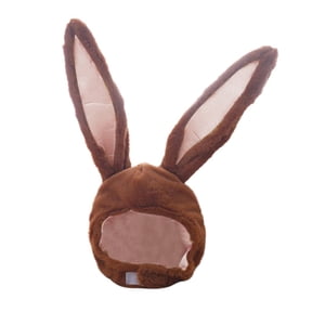 Clearance! Fdelink Plush Fun Bunny Ear S Hood Women Hats Warm Soft And, the Towel (Brown)