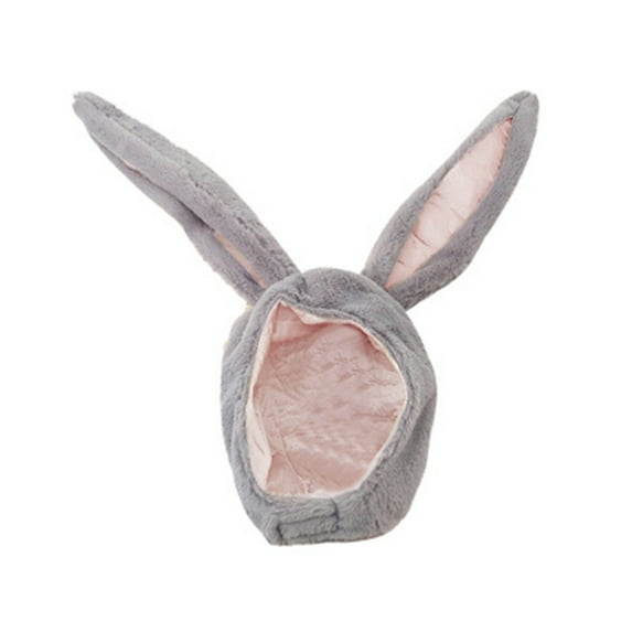 Clearance! Fdelink Plush Fun Bunny Ear S Hood Women Hats Warm Soft And, the Towel (Grey)