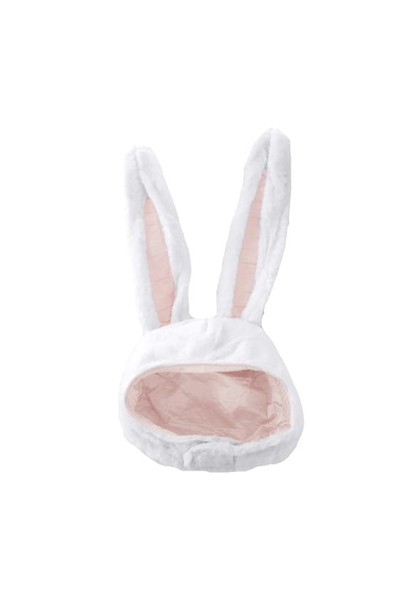 Clearance! Fdelink Plush Fun Bunny Ear S Hood Women Hats Warm Soft And, the Towel (White)