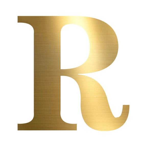 Clearance! Fdelink Stickers PVC Removable 26 Letters Self-Adhesive Stickers for DIY Art and Craft (gold) R Wall Stickers