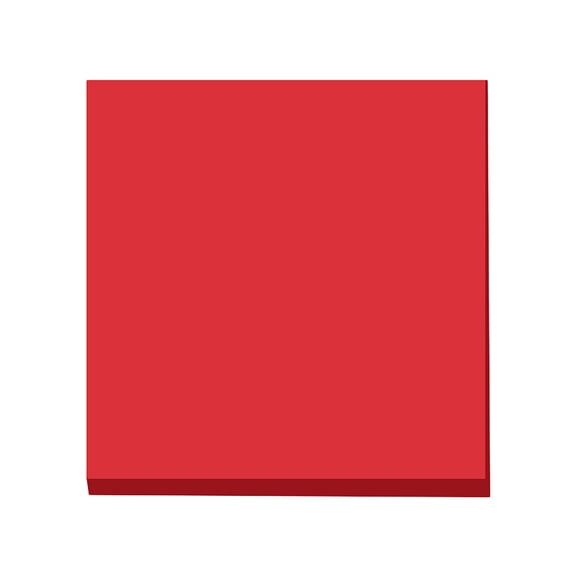 Clearance! Fdelink Sticky Notes 3*3 Feet Tearable and Super Sticky Notes, Bright Colors 100 Sheets Red