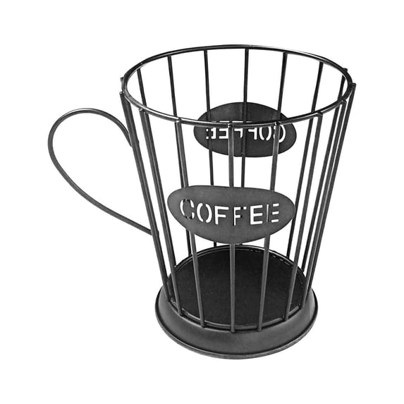 Clearance! Fdelink Storage Rack Cup Holder Mug Shape Coffee Pod Holders Storage Organizer for Counter Coffee Bar Black