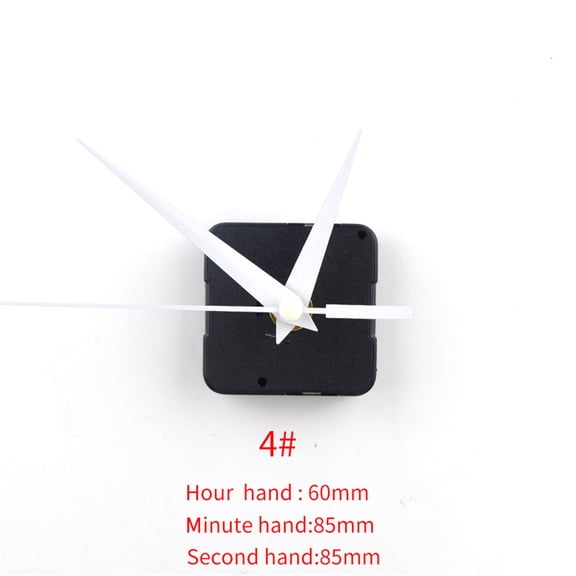 Clearance! Fdelink Storage Rack Quartz Clock Movement Mechanism DIY Repair Parts Black + Hands High Torque Long Shaft Clock Movement Mechanism with 5 Different Pairs of Hands DIY Clock Repair