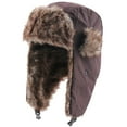 thumbnail image 1 of Clearance! Fdelink Trapper Hat Winter Hats Cap Men's Waterproof Thunderhead Windproof Ski Cap Cold Ear Cap Baseball Caps Brown, 1 of 5