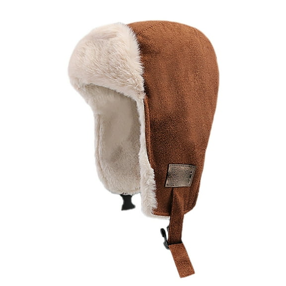 Clearance! Fdelink Trapper Hat Winter Hats Hat Ladies Autumn and Winter Warm Fashion Cold Hat Riding Warm and Cold Ear Protection Thick Cold Hat